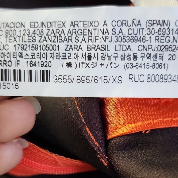 ZARA Orange satin high waist mini skirt - Picture 8 of 11